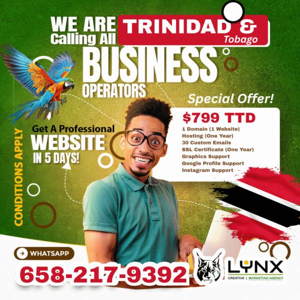 Trinidad & Tobago -Website Setup
